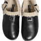 Dolce & Gabbana Beige Black Fur Shearling Slides Sandals Shoes