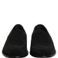 Dolce & Gabbana Black Logo Monogram Men Dress Loafers Shoes