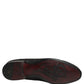 Dolce & Gabbana Black Floral Brocade Men Dress Loafers Shoes