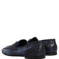 Dolce & Gabbana Blue Suede Leather Loafers Moccasins Shoes
