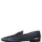 Dolce & Gabbana Blue Suede Leather Loafers Moccasins Shoes