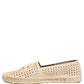 Dolce & Gabbana Beige Leather Cutout Logo Espadrilles Shoes