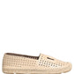 Dolce & Gabbana Beige Leather Cutout Logo Espadrilles Shoes