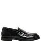 Dolce & Gabbana Black Leather Formal Men Dress Loafers Shoes