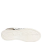 Dolce & Gabbana White Gold Low Top Leather Sneakers Shoes