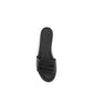 Fendi Black Calf Leather Bos Taurus Flat Sandals