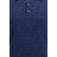 Fendi Blue Cotton Polo Shirt