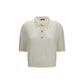 Balmain White Wool Oves Aries Polo Shirt