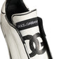 Dolce & Gabbana White Leather Portofino Low Top Sneakers Shoes