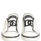 Dolce & Gabbana White Leather Portofino Low Top Sneakers Shoes