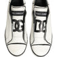 Dolce & Gabbana White Leather Portofino Low Top Sneakers Shoes