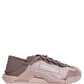 Dolce & Gabbana Pink Lace NS1 Low Top Sneaker Sports Shoes