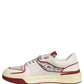 Dolce & Gabbana White Red New Roma Graffiti Sneakers Shoes