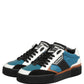 Dolce & Gabbana Multicolor Leather MIAMI Low Top Men Sneakers Shoes