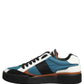 Dolce & Gabbana Multicolor Leather MIAMI Low Top Men Sneakers Shoes