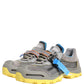 Dolce & Gabbana Gray Airmaster Panelled Low Top Men Sneakers Shoes