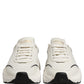 Dolce & Gabbana White Black Daymaster Low Top Men Sneakers Shoes
