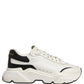 Dolce & Gabbana White Black Daymaster Low Top Men Sneakers Shoes