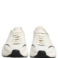 Dolce & Gabbana White Black Daymaster Low Top Sneakers Shoes