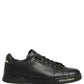 Dolce & Gabbana Black Leather Logo Low Top Men Sneakers Shoes
