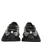 Dolce & Gabbana Black Logo Lace Up Low Top NS1 Men Sneakers Shoes