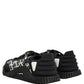 Dolce & Gabbana Black Logo Lace Up Low Top NS1 Men Sneakers Shoes