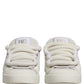 Dolce & Gabbana White Leather Portofino Space Sneakers Shoes