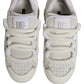 Dolce & Gabbana White Leather Portofino Space Sneakers Shoes