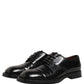 Dolce & Gabbana Black Leather Lace Up Derby Dress Men Shoes