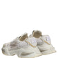 Dolce & Gabbana White Airmaster Mesh Low Top Sneakers Shoes