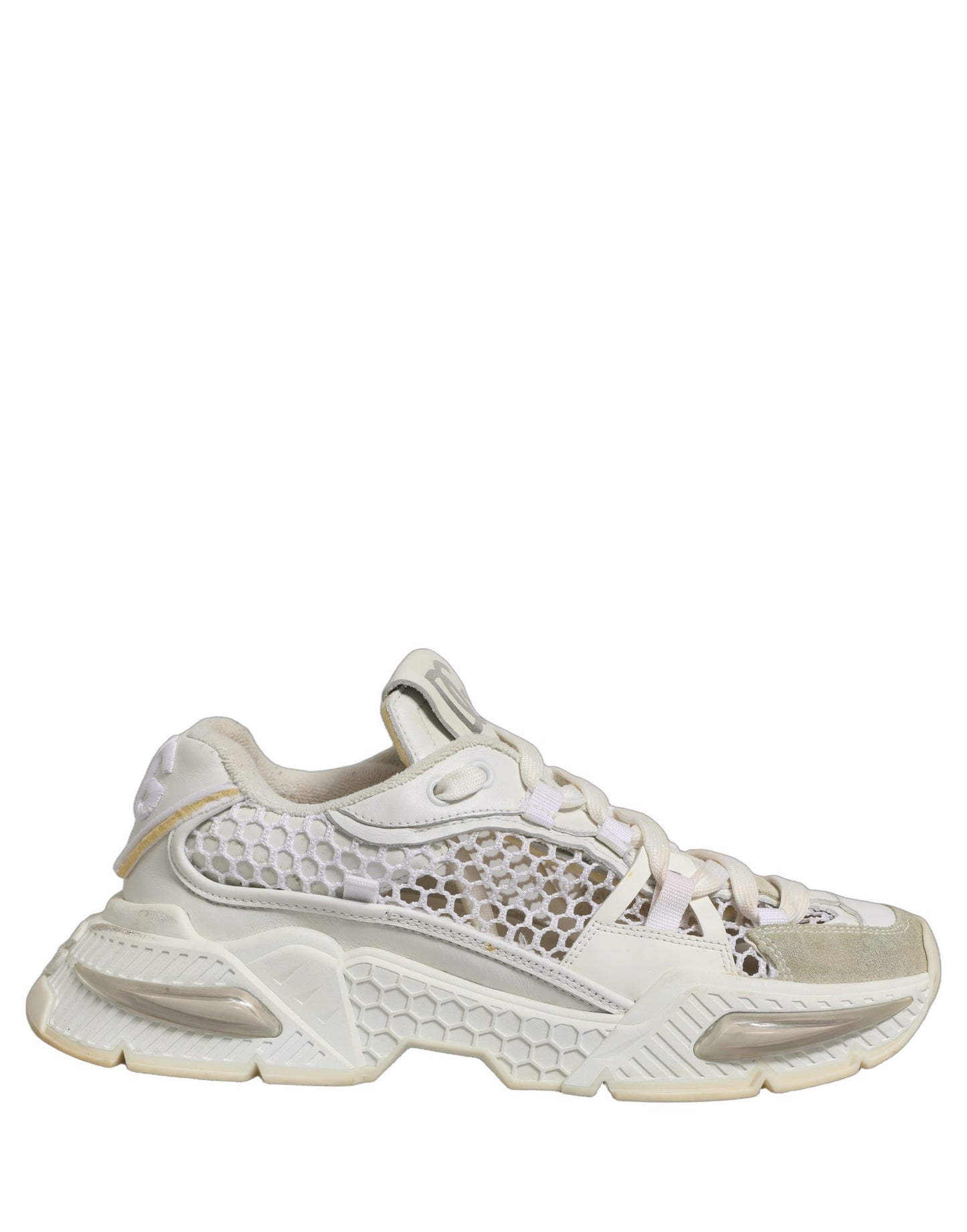Dolce & Gabbana White Airmaster Mesh Low Top Sneakers Shoes