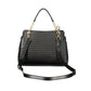 Mario Valentino Black Polyurethane Women's Bag with Adjustable Strap