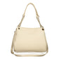 Mario Valentino Beige Polyurethane Women's Bag with Adjustable and Removable Strap