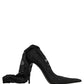 Dolce & Gabbana Black Taormina Lace Socks Boots Pumps Shoes