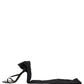 Dolce & Gabbana Stiletto Sandals Socks Knee High Boots Black