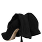 Dolce & Gabbana Black Stiletto Heels Mid Calf Boots Shoes