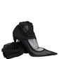 Dolce & Gabbana Black Over The Knee Sock Pumps Boots Shoes