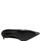 Dolce & Gabbana Black Over The Knee Sock Pumps Boots Shoes