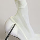 Dolce & Gabbana White Tulle Stretch Mesh Sock Boots Shoes