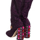 Dolce & Gabbana Purple Crystal Lurex Fantasy Boots Shoes