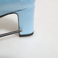 Dolce & Gabbana Light Blue Satin Knee High Boots Shoes
