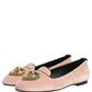 Dolce & Gabbana Pink Velvet Devotion Loafers Flats Shoes