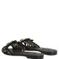 Dolce & Gabbana Black Devotion Lace Flats Slip On Shoes