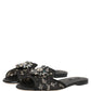 Dolce & Gabbana Black Devotion Lace Flats Slip On Shoes