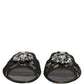 Dolce & Gabbana Black Devotion Lace Flats Slip On Shoes