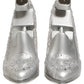 Dolce & Gabbana CINDERELLA Floral Crystal Heels Clear