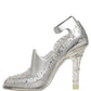 Dolce & Gabbana CINDERELLA Floral Crystal Heels Clear