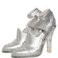Dolce & Gabbana CINDERELLA Floral Crystal Heels Clear