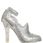Dolce & Gabbana CINDERELLA Floral Crystal Heels Clear