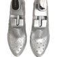 Dolce & Gabbana CINDERELLA Floral Crystal Heels Clear